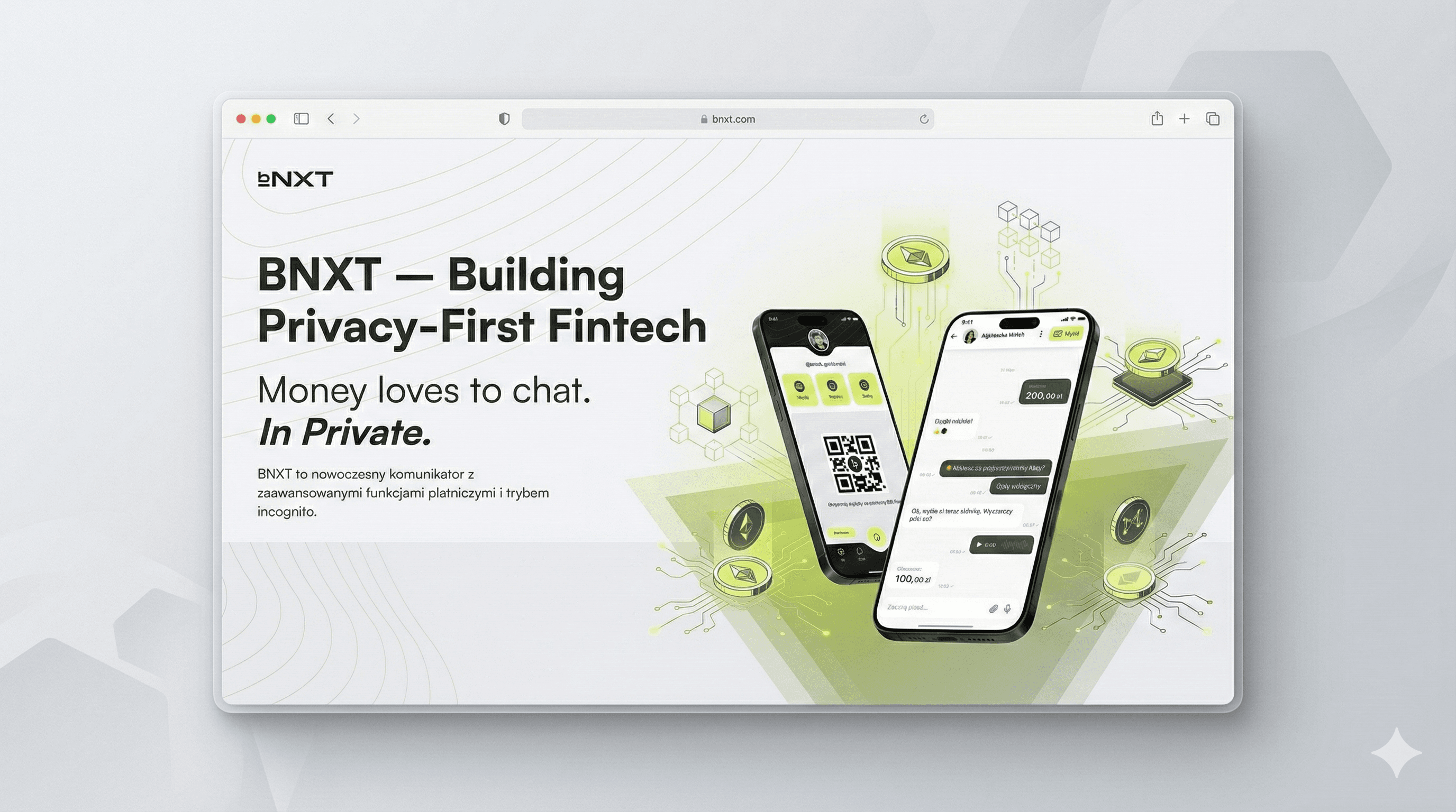 BNXT Dashboard - Communication and Payment Platform