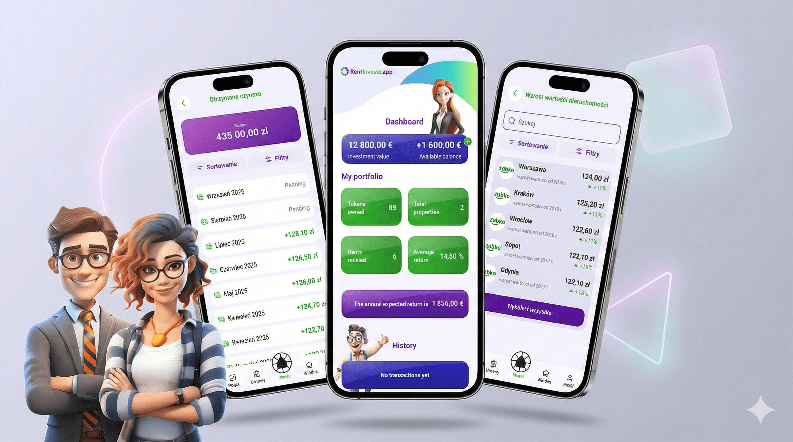 RentInvesto Dashboard - Investment Platform